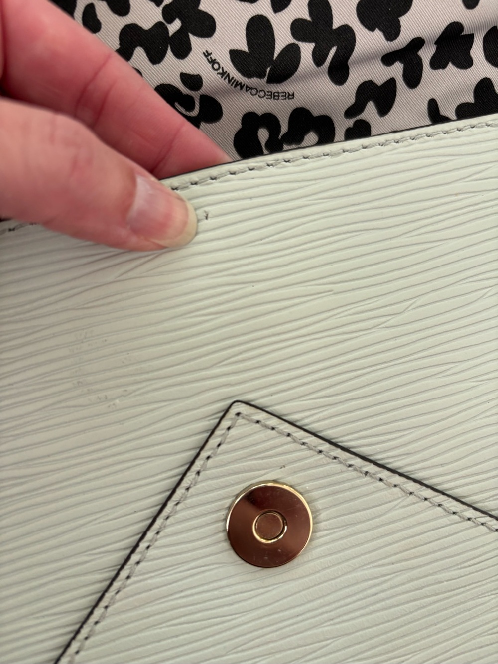 Rebecca Minkoff Leo envelope clutch with zipper detail. GUC. - Picture 13 of 13